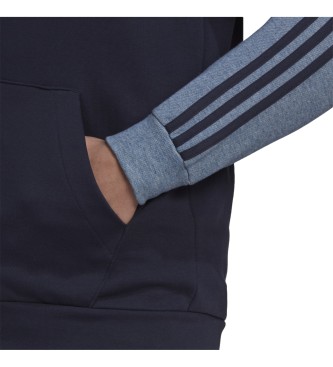 adidas Essentials Mlange Hooded Jacket French Terry navy