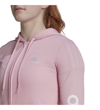 adidas Chndal Essentials Logo French Terry pink, gray