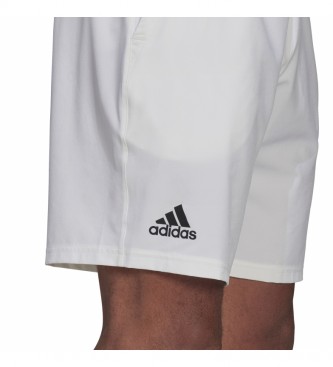 adidas Short Club Tennis blanc en tissu extensible