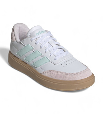 adidas Courtblock lder sneakers vit