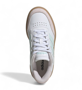 adidas Zapatillas de Piel Courtblock blanco