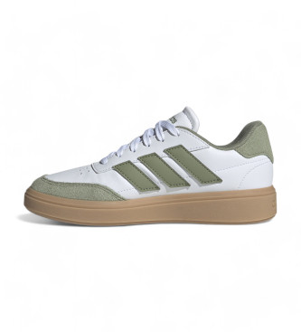 adidas Tnis Courtblock em pele branco