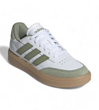 adidas Courtblock lder-sneakers hvid