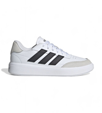 adidas Courtblock lder-sneakers hvid