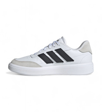 adidas Courtblock lder-sneakers hvid