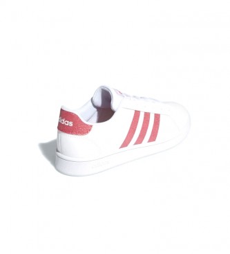 adidas Grand Court shoes white, pink