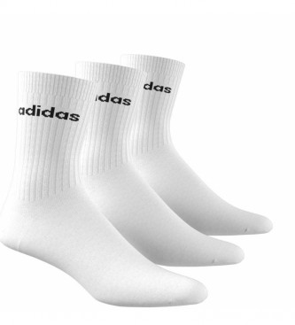 adidas Pack of 3 Semi-padded socks white