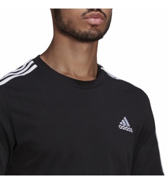 adidas Essentials 3 Stripes T-Shirt black