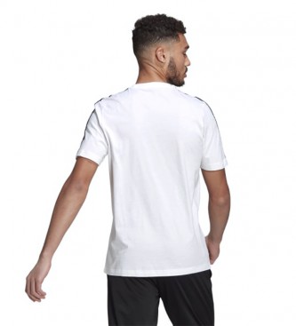 adidas Essentials 3-Streifen T-Shirt wei
