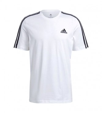 adidas T-shirt 3 bandes Essentials blanc