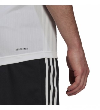 adidas Aeroready Designed To Move Sport T-Shirt 3-Stripes blanc