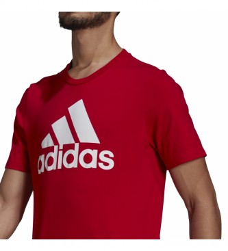 adidas Essentials Big Logo T-shirt vermelha