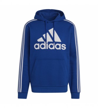 adidas Sweatshirt Essentials Fleece 3 Stripes Logo bleu