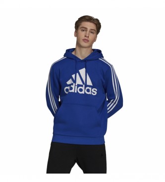 adidas Sweatshirt Essentials Fleece 3 Stripes Logo bleu