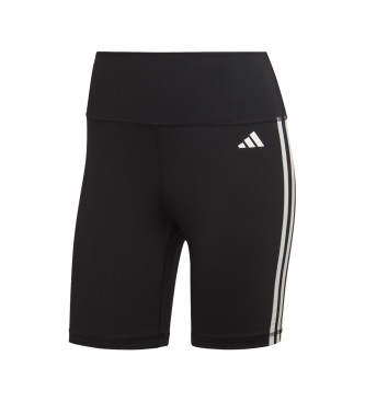 adidas Mallas Cortas Training Essentials High-Waisted 3 Bandas negro