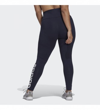 adidas Essentials High-Waisted Logo Tights (Large sizes) navy