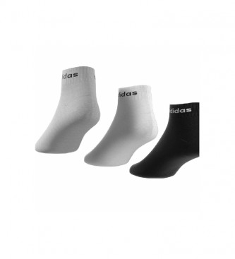 adidas Pack de 3 calcetines NC ANKLE 3PP negro, blanco, gris 