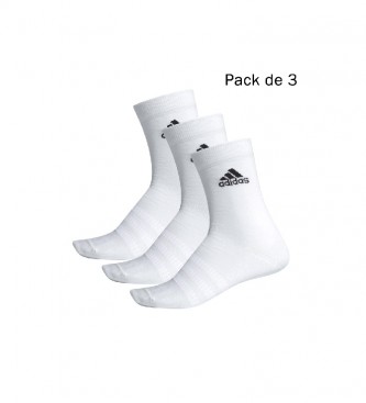 adidas Pack of 3 Light Crew Socks white