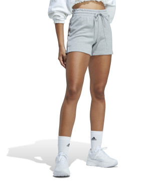 adidas Lineare Frenchy Frottee-Shorts grau