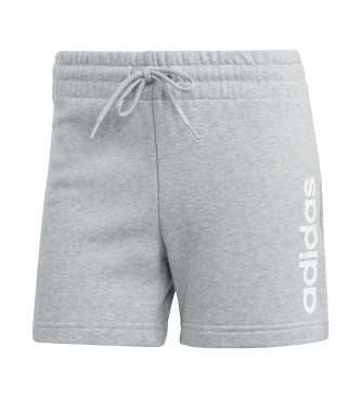 adidas Pantaln corto Linear Frenchy Terry gris