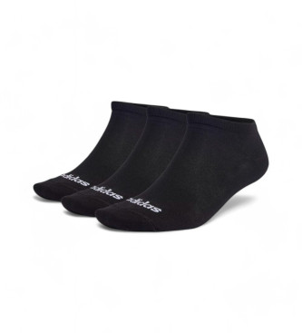 adidas Set de calcetines piqui negro