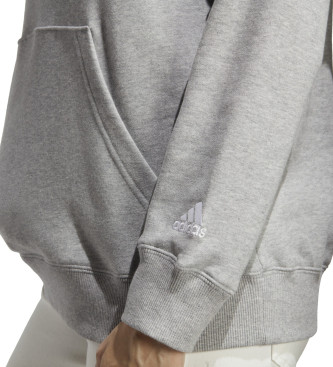 adidas Essentials - Sweat  capuche linaire - gris