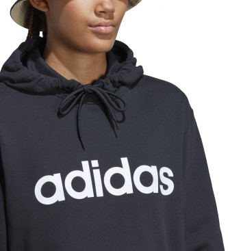 adidas Sudadera con capucha Essentials Linear negro