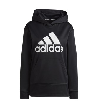 adidas AEROREADY Big Logo hooded sweatshirt black