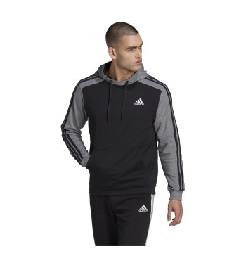 adidas Essentials Mélange French Terry hoodie black