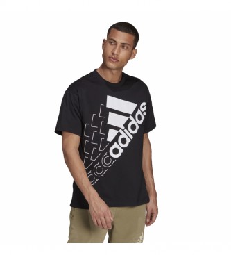 adidas T-shirt unisex con logo Essentials nera