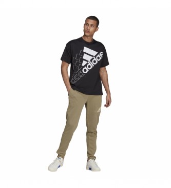 adidas T-shirt unisex con logo Essentials nera