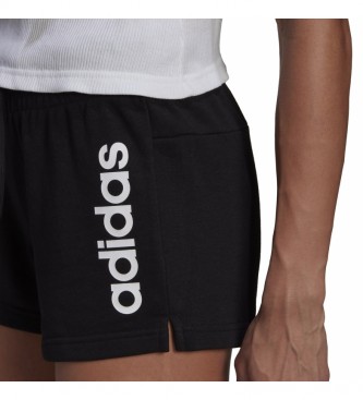 adidas Essentials Slim Logotipo Slim Shorts preto