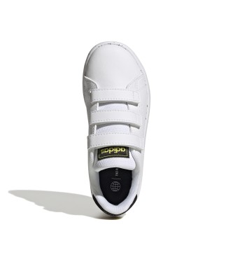 adidas Vantagem do ténis branco Hook-and-Loop Sneaker do Tribunal de Estilo de Vida