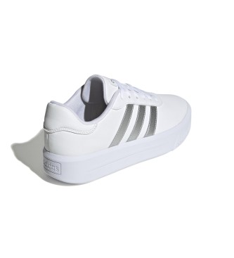 adidas Court Platform white sneakers