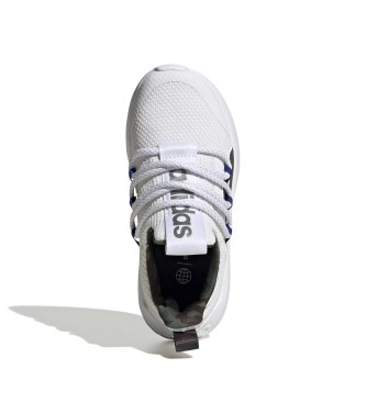 adidas Lite Racer Adapt 5 Lifestyle Running Slip-On in pizzo bianco