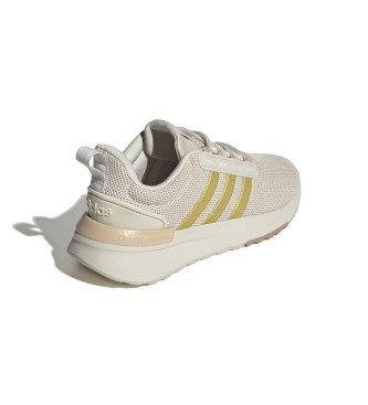 adidas Racer TR21 beige, or chaussures en cuir beige, or