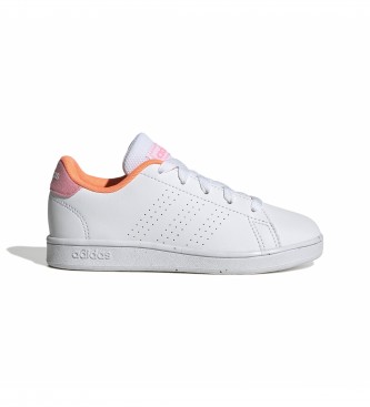 adidas Chaussures Advantage K blanches, roses