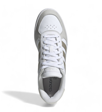 adidas Breaknet glad leren sneakers wit