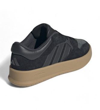 adidas Court 24 leren sneakers zwart