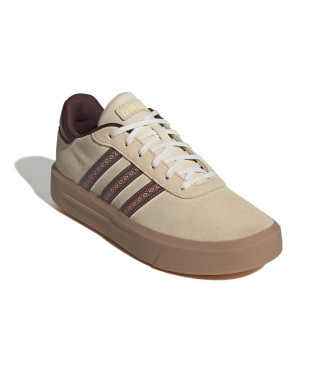 adidas Court Platform Leather Sneakers castanho