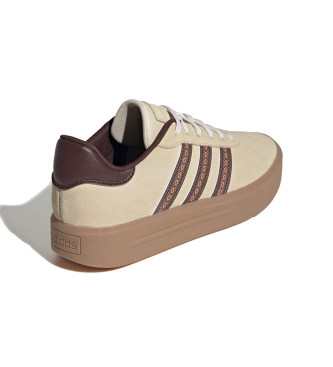 adidas Court Platform Lder Sneakers brun