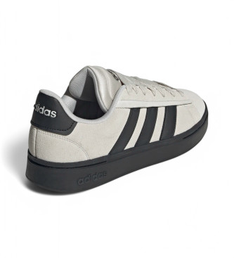 adidas Sapatilhas de couro s riscas cinzentas