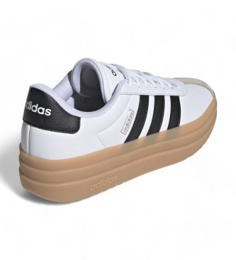 adidas Vl Court Bold Leder Turnschuhe wei