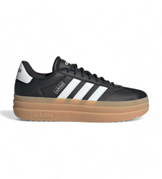 adidas Skórzane sneakersy Vl Court Bold czarne