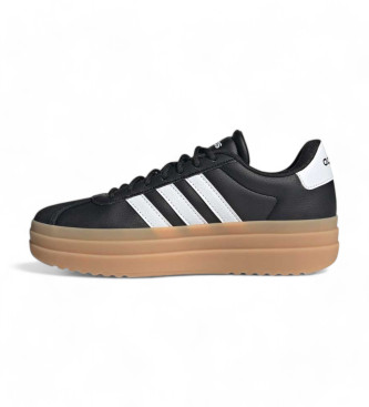 adidas Skórzane sneakersy Vl Court Bold czarne