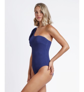 Admas Ruffle Cups Swimsuit Navy Structure