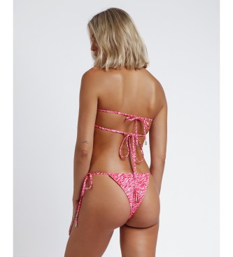 Admas Bikini Bandeau Bandeau Gardin Zebra Frger rosa