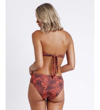 Admas Bikini Bandeau Sunset Palm rojo