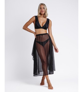 Admas Jupe Playa Crochet Night Skirt noir