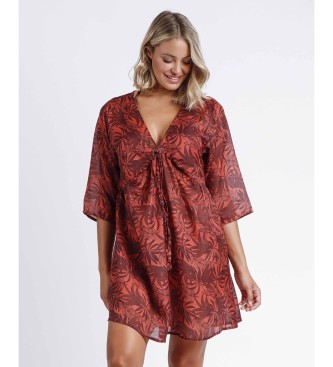 Admas Robe Sunset Palm rouge cuivr